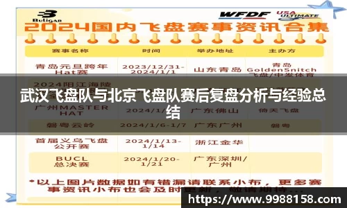 武汉飞盘队与北京飞盘队赛后复盘分析与经验总结